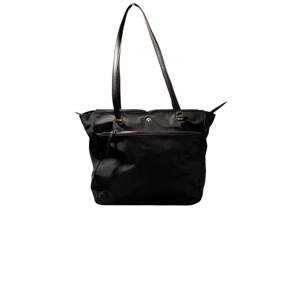 Kate Spade Black Chelsea Nylon Jaime Large Travel Tote Laptop Bag GUC
